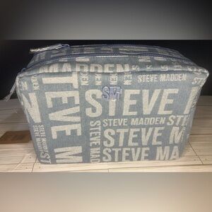 Steve Madden Denim Make Up Bag
